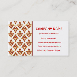 Tarjeta de visita formal Maroon and Gold