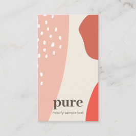 Tarjeta De Visita Formas artísticas de pintura abstracta resumida Ea