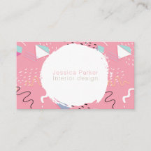 Formas bosquejadas rosa retro del Doodle de los