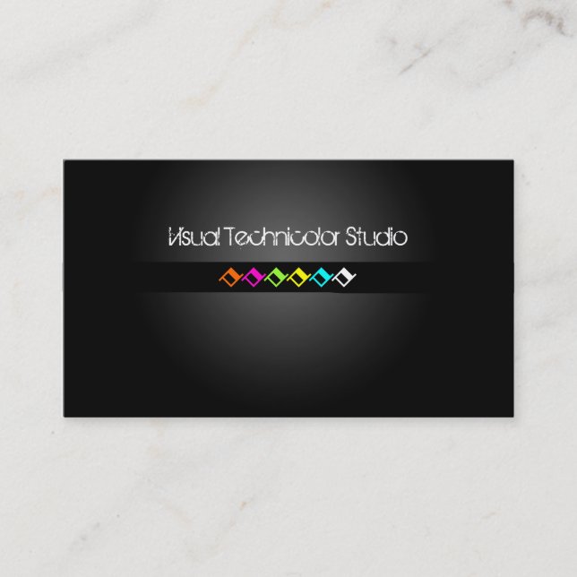 Tarjeta De Visita Formas de diamante fluorescente de Guay/estilo (Anverso)