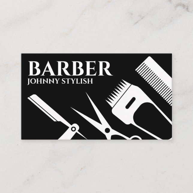 Tarjeta De Visita Formas de herramientas de barras  (Anverso)