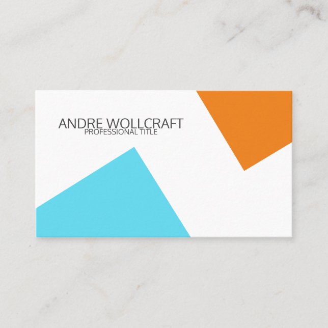 Tarjeta De Visita Formas geométricas abstractas modernas Profesional (Anverso)