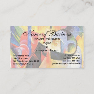 Tarjeta De Visita Formas Rotas por Franz Marc alias Zerbrochene Form