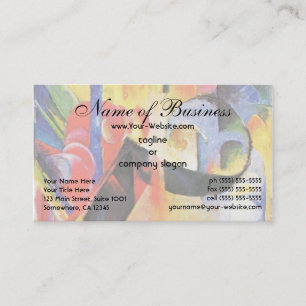 Tarjeta De Visita Formas Rotas por Franz Marc alias Zerbrochene Form