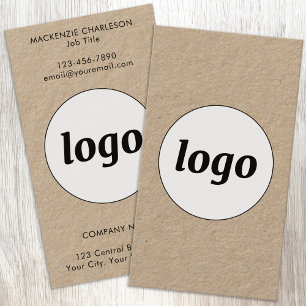 Tarjeta De Visita Formato Vertical de Logotipo y Texto Simple
