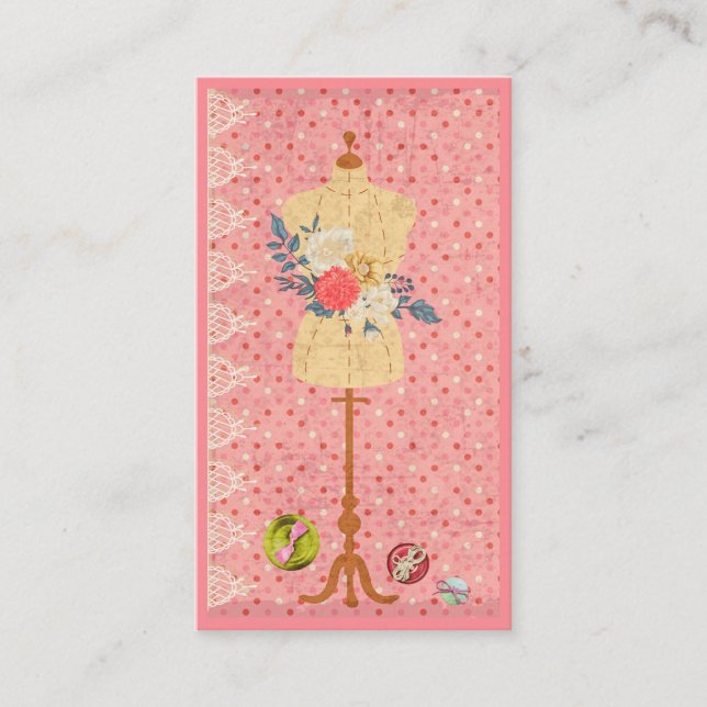 Tarjeta De Visita Formulario de vestido para el Diseñador de Dressma (Anverso)