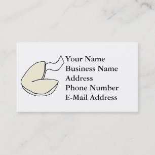 Tarjeta De Visita Fortune Cookie Lucky Chinese Food Personalizado