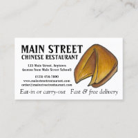 Fortune Cookie restaurante chino Comida Chef Diner