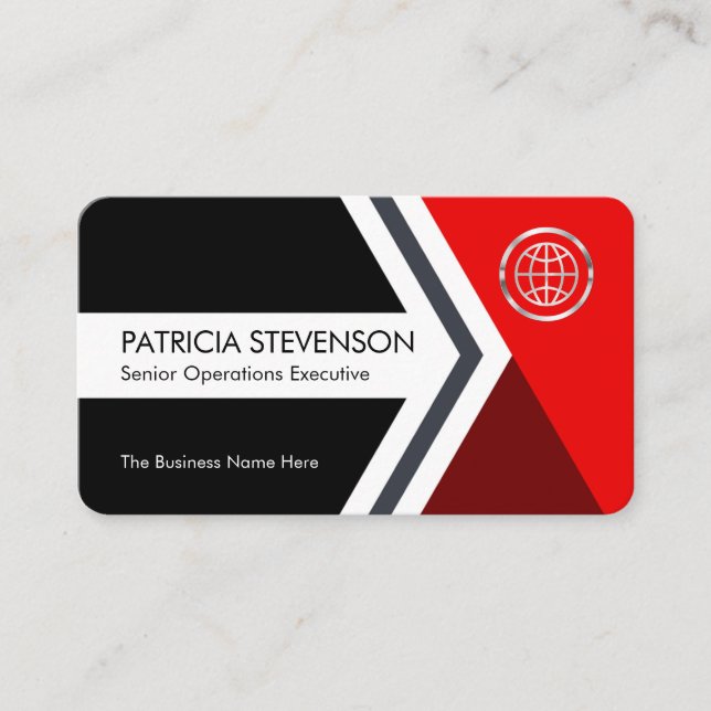 Tarjeta De Visita Forward Moving Arrowhead To Success (Anverso)