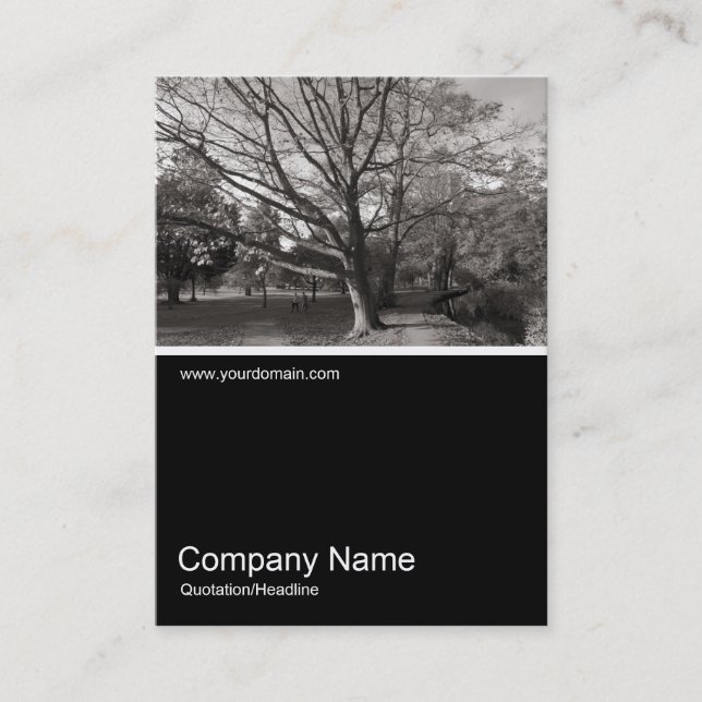 Tarjeta De Visita Foto 0266 de Half&Half - otoño en el parque (Anverso)