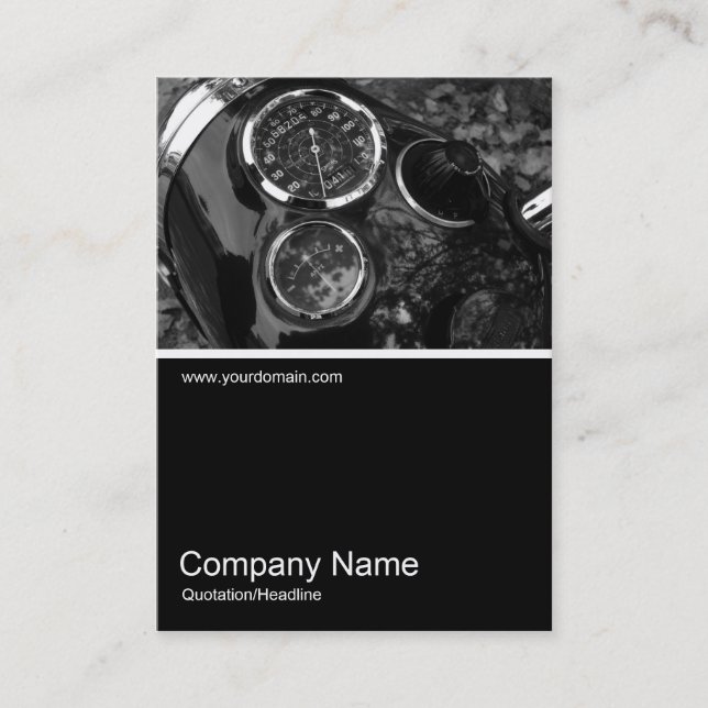 Tarjeta De Visita Foto 053 de Half&Half - indicadores clásicos de la (Anverso)