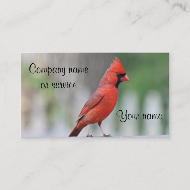 Tarjeta De Visita Foto cardinal (Anverso)