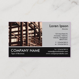 Tarjeta De Visita Foto con base - Lt Gray - construcción del marco