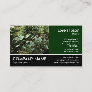 Tarjeta De Visita Foto con pie - Jardines Botánicos