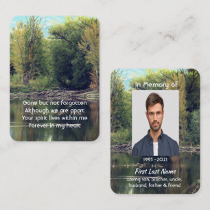 Tarjeta De Visita Foto conmemorativa Keepsake Lake Pond Park Ducks W