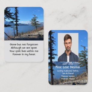 Tarjeta De Visita Foto conmemorativa Oración de los árboles de los b
