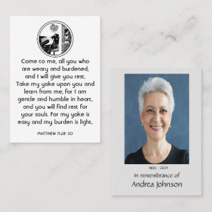 Tarjeta De Visita Foto conmemorativa Oración Musical Piano Música