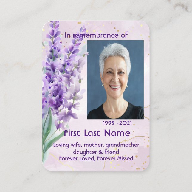 Tarjeta De Visita Foto conmemorativa Personalizado de la flor del ja (Reverso)