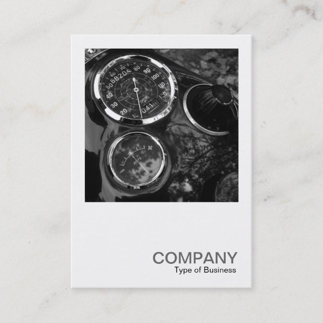 Tarjeta De Visita Foto cuadrada 0114 - Gálibos de motocicleta de cla (Anverso)