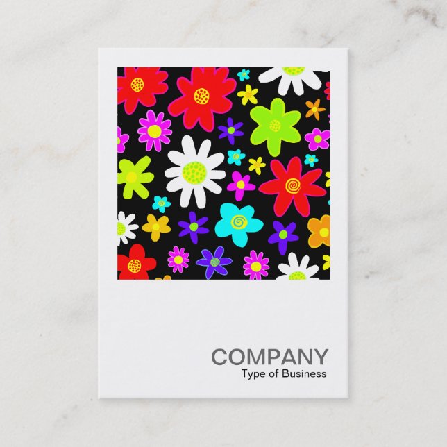 Tarjeta De Visita Foto cuadrada 0140 - Flores Personalizados (Anverso)