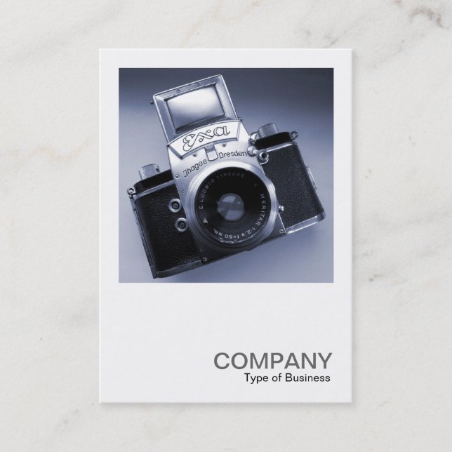Tarjeta De Visita Foto cuadrada 020 - Cámara antigua (Anverso)