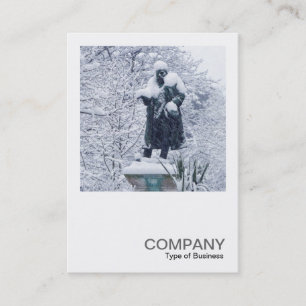 Tarjeta De Visita Foto cuadrada 0278 - Nieve en el parque