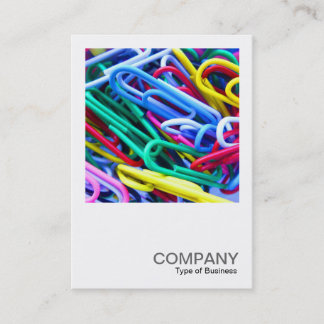 Tarjeta De Visita Foto cuadrada 0321 - Paperclip del proyecto