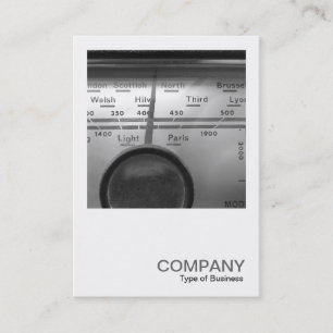 Tarjeta De Visita Foto cuadrada 0328 - viejo marcado de radio britán