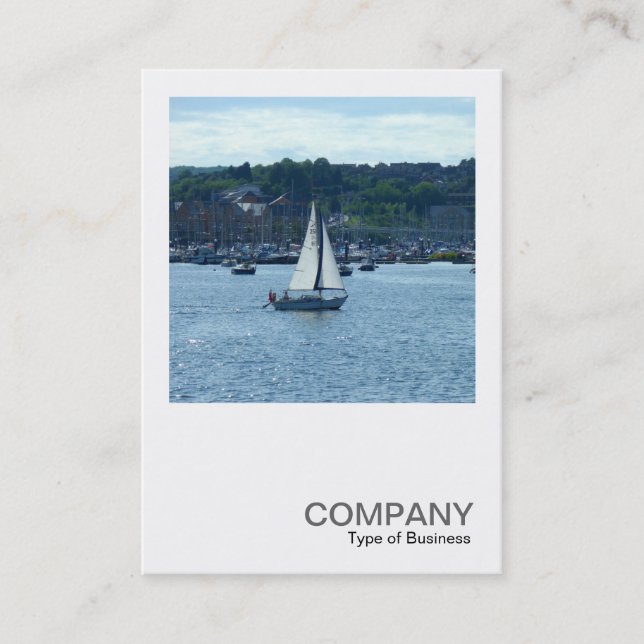 Tarjeta De Visita Foto cuadrada 0331 - Marina de Cardiff (Anverso)