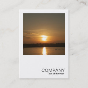 Tarjeta De Visita Foto cuadrada 0360 - Atardecer sobre la bahía de C