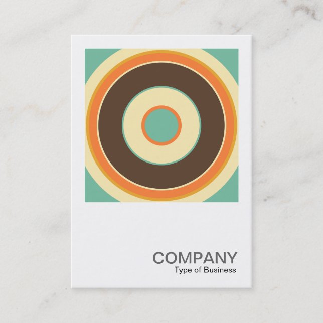 Tarjeta De Visita Foto cuadrada 0429 - Círculo colorido 02 (Anverso)