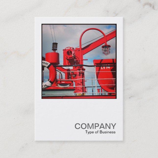 Tarjeta De Visita Foto cuadrada 0443 - Barco ligero (Anverso)