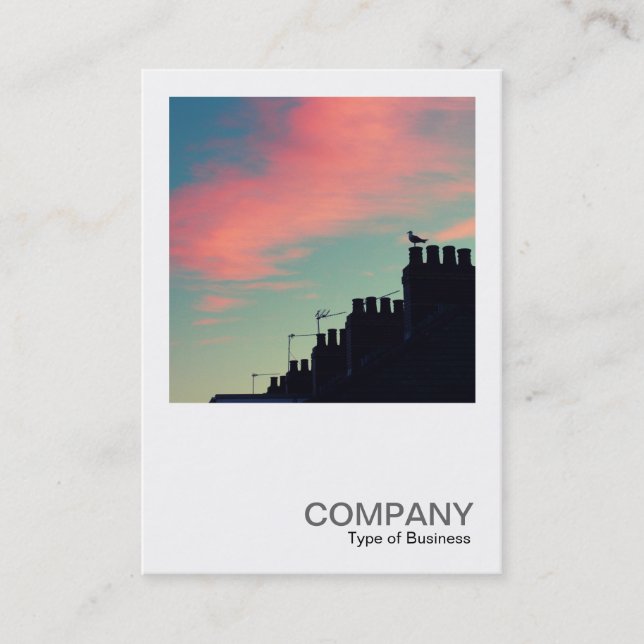 Tarjeta De Visita Foto cuadrada 0515 - Pájaro temprano (Anverso)