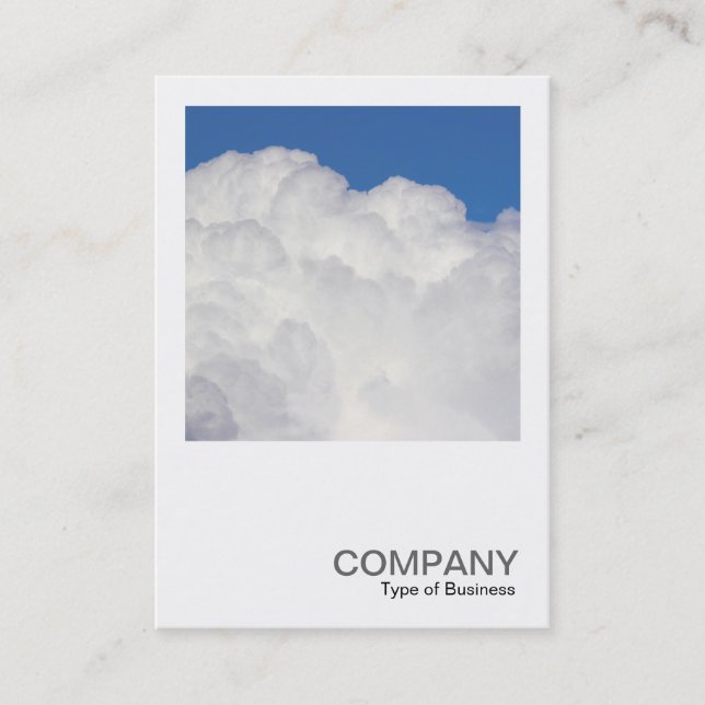 Tarjeta De Visita Foto cuadrada 0517 - Nubes de cúmulo (Anverso)