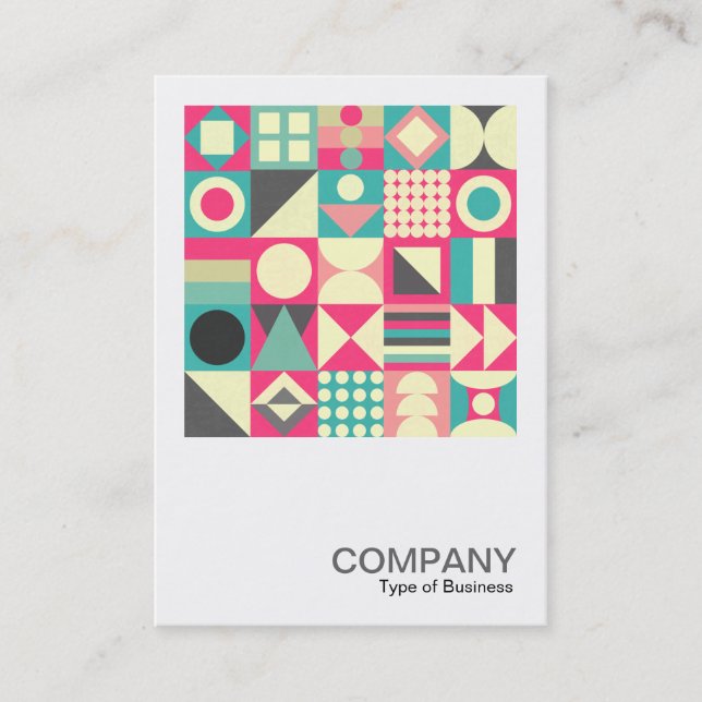 Tarjeta De Visita Foto cuadrada 0596 - plazas abstractas 110419 (Anverso)