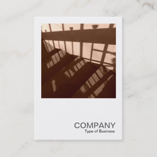 Tarjeta De Visita Foto cuadrada 060 - Sombras en los escalones (Anverso)