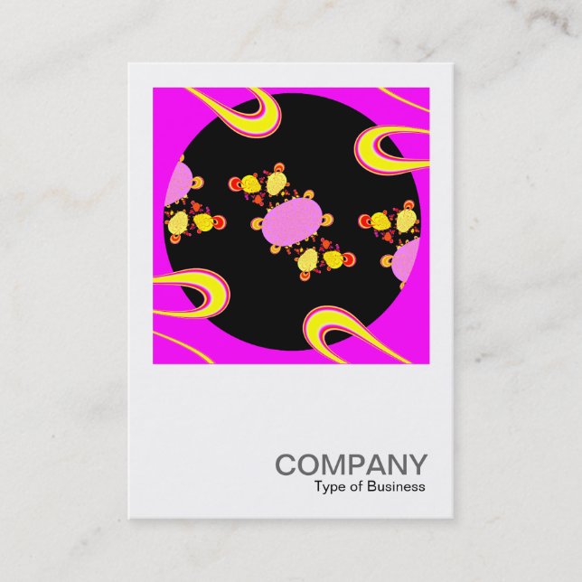 Tarjeta De Visita Foto cuadrada 077 - Diseño fractal (Anverso)