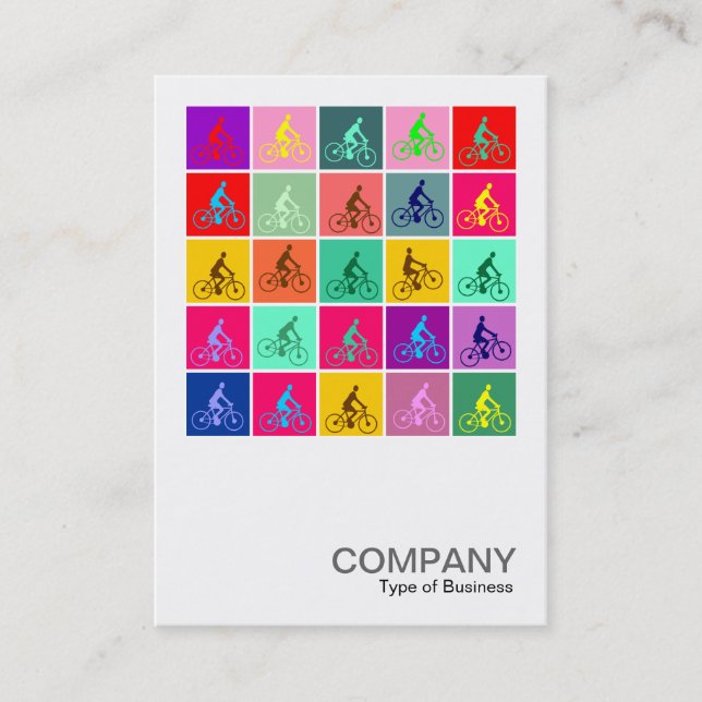 Tarjeta De Visita Foto cuadrada 085 - Pop a pedales (Anverso)