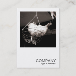 Tarjeta De Visita Foto cuadrada 086 - pollo en la cesta