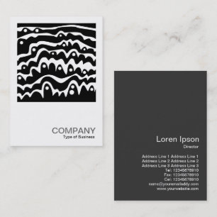 Tarjeta De Visita Foto cuadrada 095 - extracto ondulado B&W