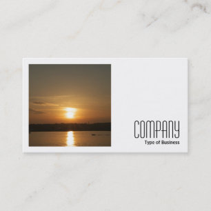 Tarjeta De Visita Foto cuadrada (v2) - Atardecer sobre la bahía de C