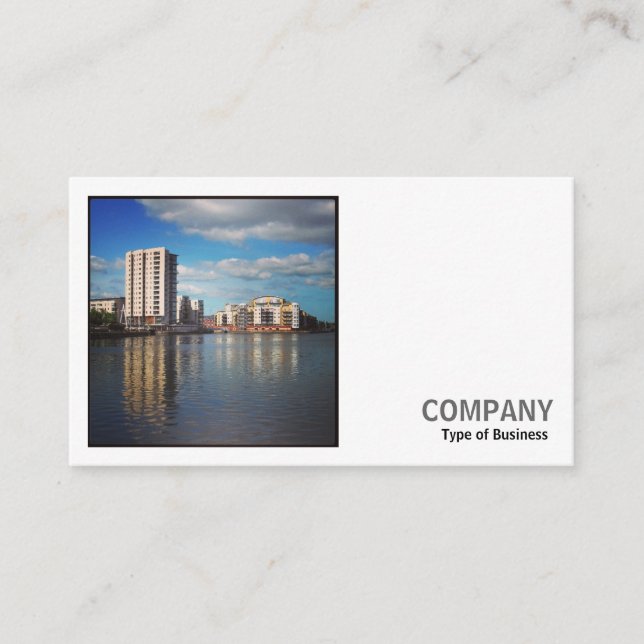 Tarjeta De Visita Foto cuadrada (v2) - Bahía de Cardiff (Anverso)
