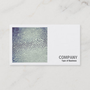 Tarjeta De Visita Foto cuadrada (v2) - Droplets de agua en vidrio 01