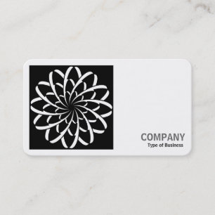 Tarjeta De Visita Foto cuadrada (v2) - Flor geométrica 02