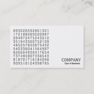 Tarjeta De Visita Foto cuadrada (v2) - Números aleatorios