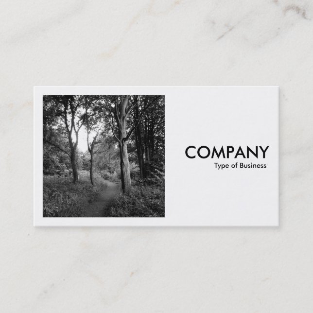 Tarjeta De Visita Foto cuadrada (v2) - Ruta en los bosques (Anverso)