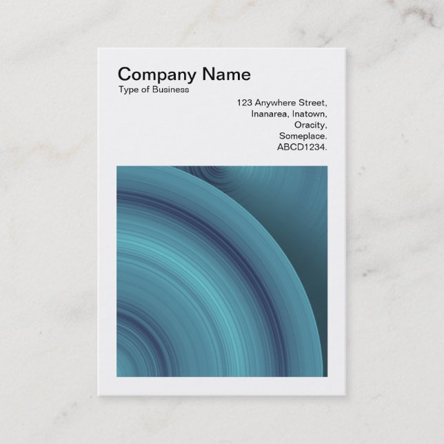 Tarjeta De Visita Foto cuadrada (v3) - Circulo abstracto 05 (Anverso)