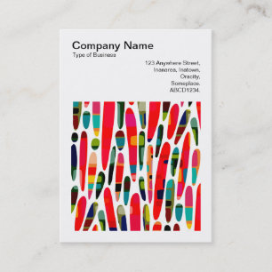 Tarjeta De Visita Foto cuadrada (v3) - Collaged Color Splash 150222