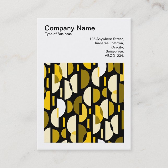 Tarjeta De Visita Foto cuadrada (v3) - Crescent Pat 010921 - Amber (Anverso)