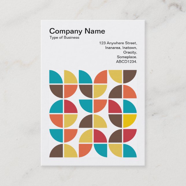 Tarjeta De Visita Foto cuadrada (v3) - Geométrica abstracta 110421v3 (Anverso)